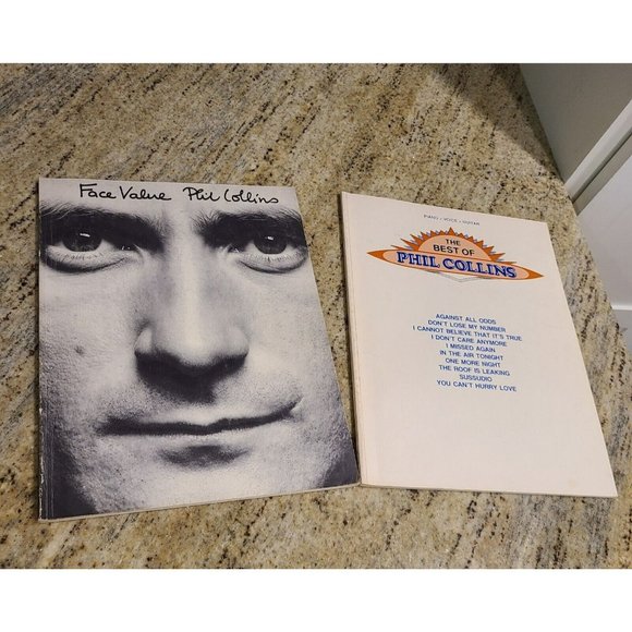 Other - Phil Collins Face Value Vintage Sheet Music Songbook & The Best of Phil Collins